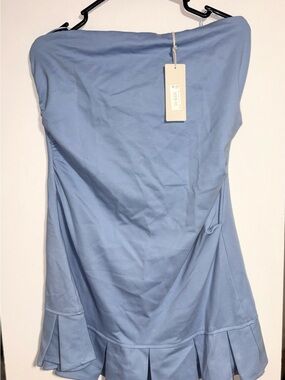Altar'd State Strapless Light Blue Dress